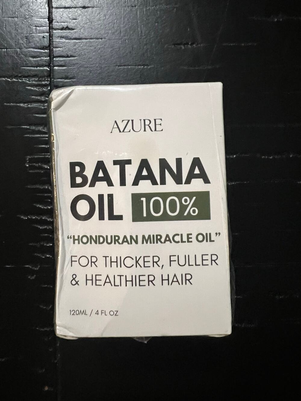 Azure 100% Pure Batana Oil 4oz Honduran Miracle Hair Growth Scalp Treatment NWT